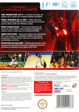 NBA 2K13 box cover back